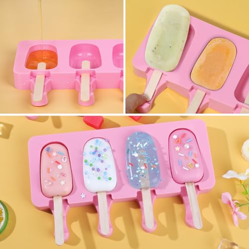 Popsicle Molds Set of 3 (Pink / Large)