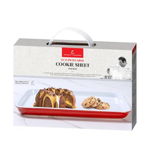 Lagasse 15.75 IN Large Baking Sheet (Red)