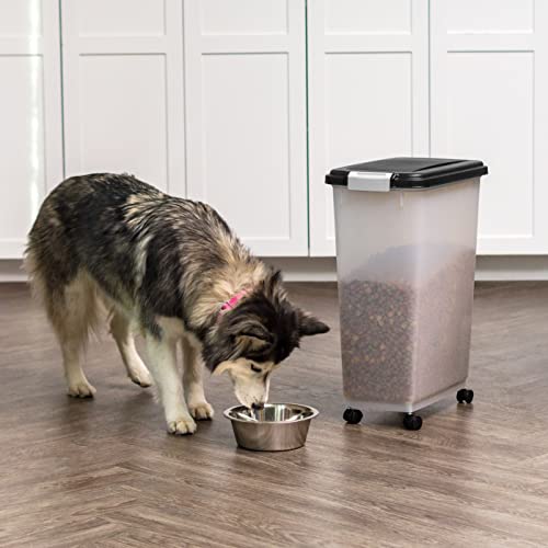 Dog Food Storage Container (38 lbs / Black)