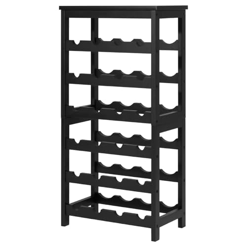 24 Bottle Detachable Wine Rack (Black / 24 Bottle)