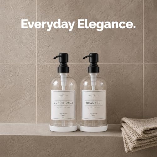 Clear Glass Soap Dispenser (Clear Bottle / Matte Black Pump)