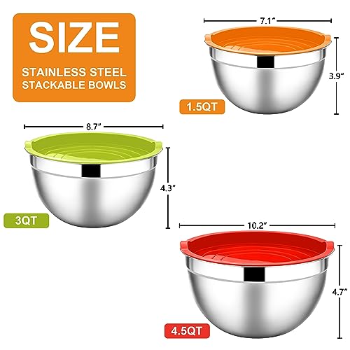 Mixing Bowls with Lids Set (3 Count)