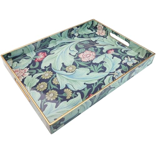 Plastic Serving Tray with Handles for Coffee Table (Multi F)