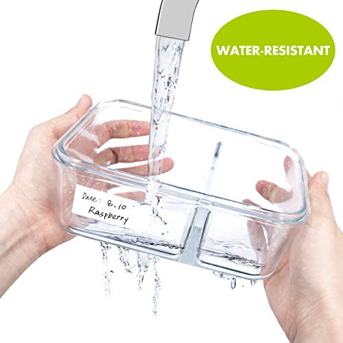 1000 Blank Removable Freezer Labels Water Oil Resistant with Perforation Line for Food Containers Jars Pantry Organization (1000-blank / 1” x 3”)