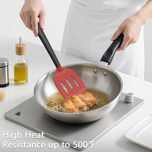 3 Pack Silicone Spatula Set (RedBlack)