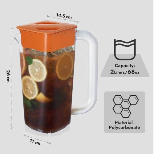 1 Pack 2 Liters (Orange)