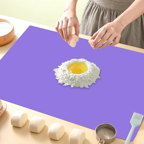 Extra Large Silicone Mats For Kitchen Counter (06-purple / 27.6"L x 16"W)