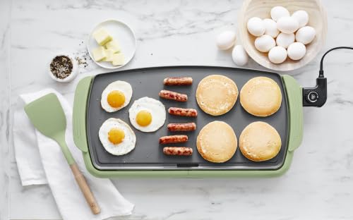 20" Extra Large Electric Griddle (Sage Green)