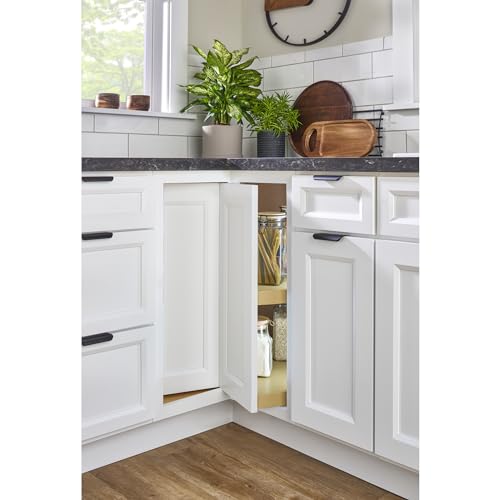 2 Tier Pie Cut Plastic Lazy Susan for Corner Base Cabinets