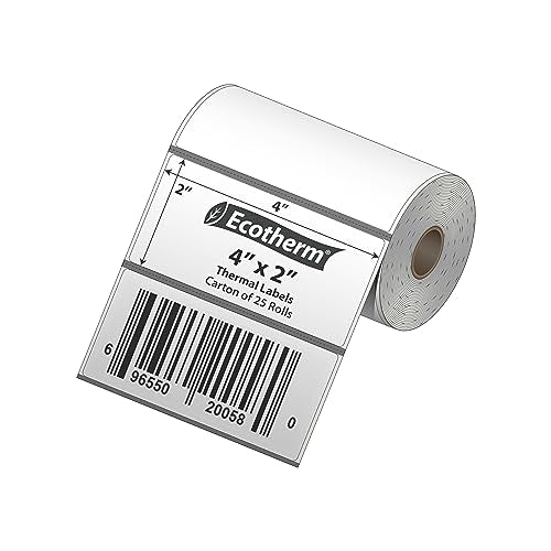 4" x 2" Mobile Printer Labels (7500 Count)