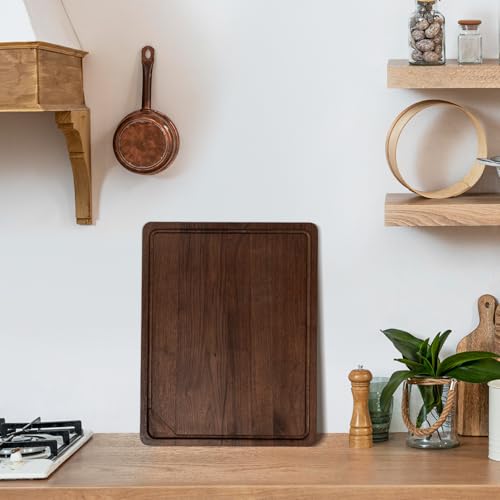Walnut Wood Cutting Board for Kitchen (12"L x 8"W)
