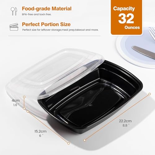 Glotoch Meal Prep Containers 1 (32oz-300pc)