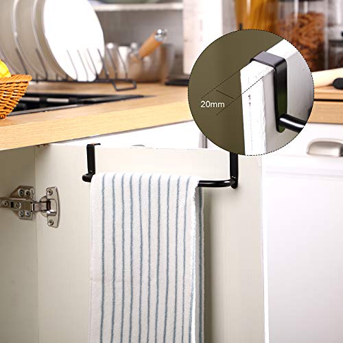 Over Cabinet Door Towel Bar (Black)