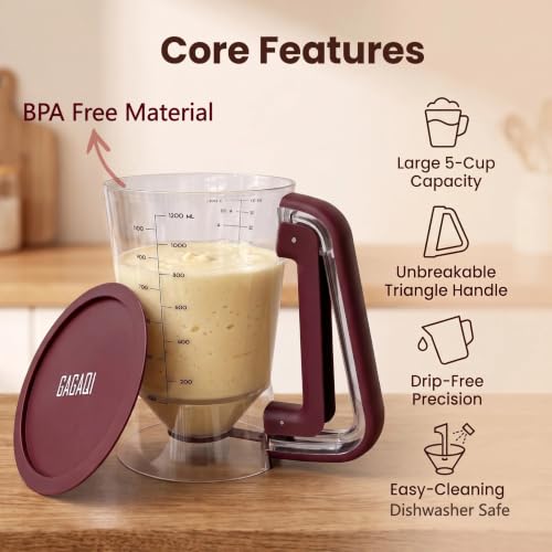 Pancake Batter Dispenser (Reddish brown)