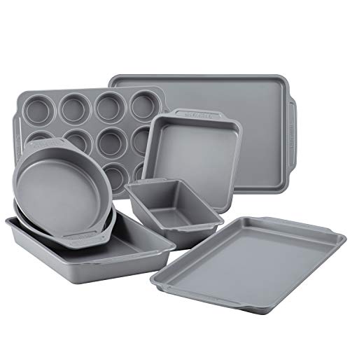 Nonstick Bakeware Set Includes Cookie Sheets (8-Piece)
