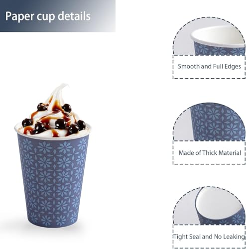 600 Pack 3 oz Paper Cups Disposable Bathroom Mouthwash Cups Navy (Navy / 3 oz-600)