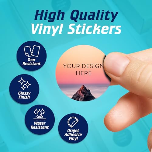 Custom Vinyl Stickers Your Image (100 Count)