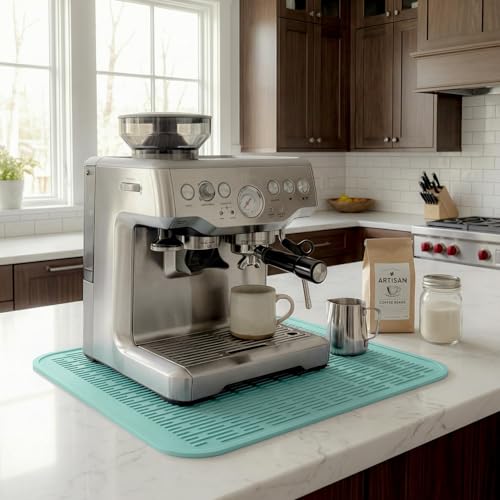 Silicone Dish Drying Mat for Multiple Usage (Mint / 18"L x 16"W)