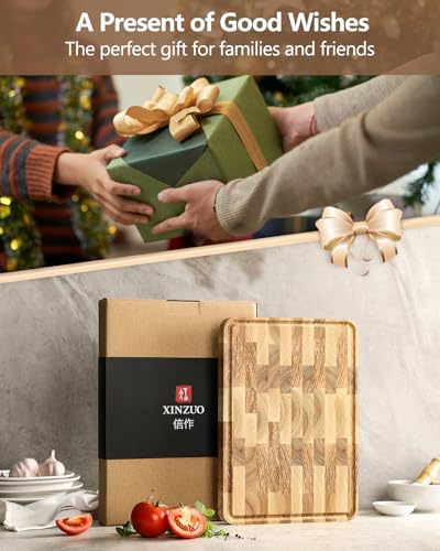 Ash Wood Cutting Board (13.8"L x 9.8"W)
