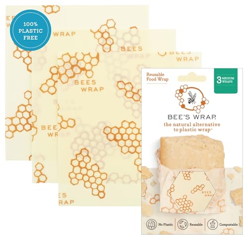 Beeswax Food Wraps (Honeycomb Medium 3 Pack / 3pk Medium)