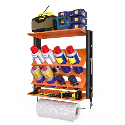 Spray Bottle Holder Wall (Orange / B-Spray Can Rack)