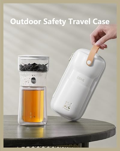 Glass Tea Infuser Pot (08-White Dragon / 9oz)