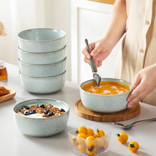 ANYA 24 Pieces Plates and Bowls Set (Mint Green / 24 Pcs (Service for 6))