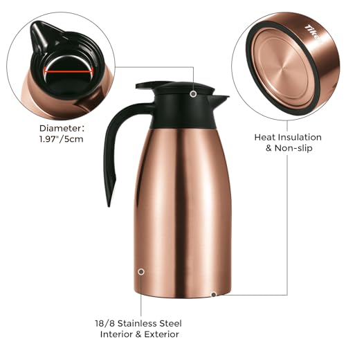 68 Oz Thermal Coffee Carafe (Copper / 68 Ounces)
