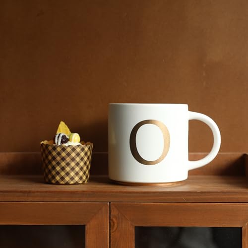Monogram Ceramic Mugs (gold-O)