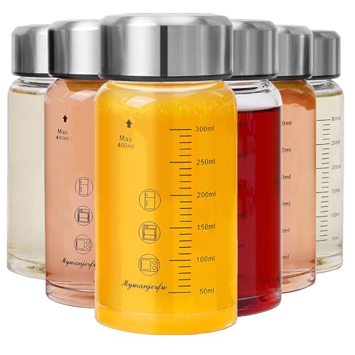 Glass Juice Bottles 6 Pack 12 oz (6-Pack / 12 oz/400 ml)