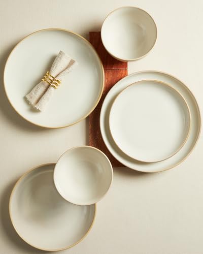 Ceramic Dinnerware Sets for 8 (Cream White / Set (32pcs))