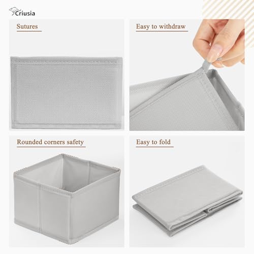 26 Pack Drawer Organizer for Clothes (26 PACK Gray)