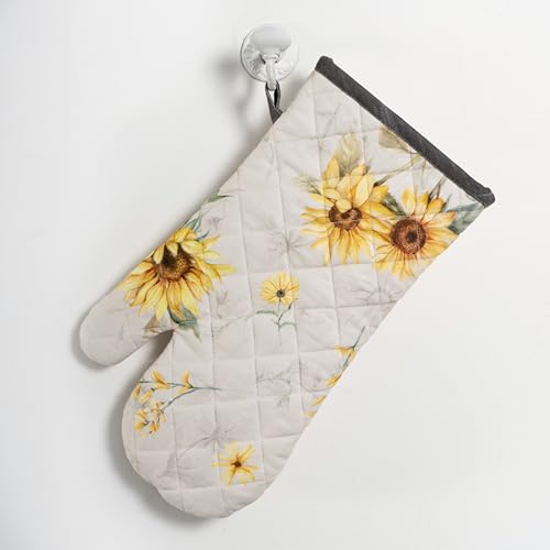 Maison d'Hermine Oven Gloves 100% Cotton Oven Mitt (057 - Candice / 7.5" x 13" (Oven Mitt))