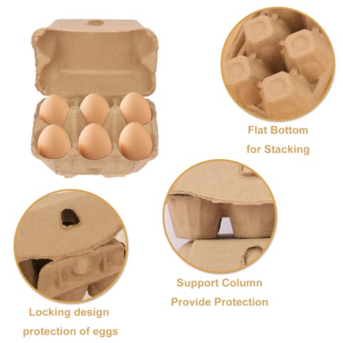 50 Pack Egg Baskets (50 Pack Half Dozen)