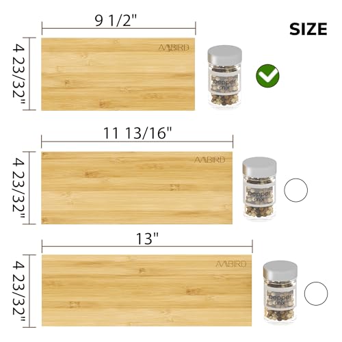 Bamboo Spice Drawer Organizer with Non (8 Count)