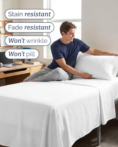 Twin XL 3 Piece Sheet Set (01 - White / Twin XL)