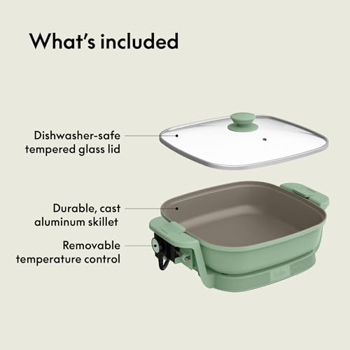 Fits Anywhere SAUTE Make & Take Skillet (12" x 12" / Seaglass)
