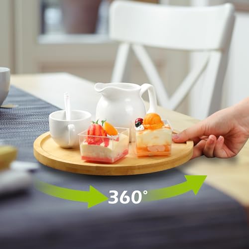 6 Pcs Bamboo Lazy Susan