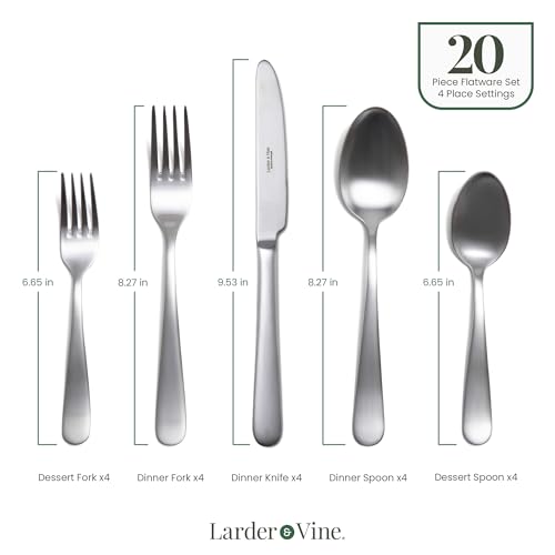 Signature Stainless Steel Flatware 20 (Satin Finish)