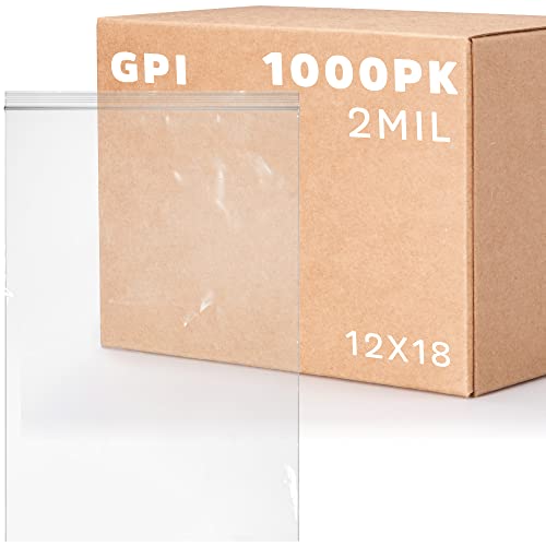 12" x 18" Zip Bags (1000 Count)