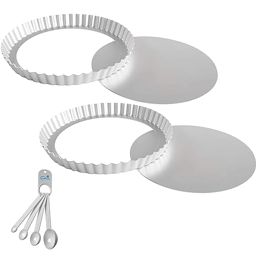 Fat Daddios Anodized Aluminum Fluted Tart Pan