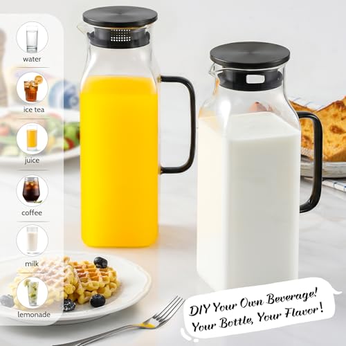 2 Pack 2 Liters (68 oz Black)