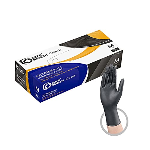Nitrile Black Industrial Disposable Gloves