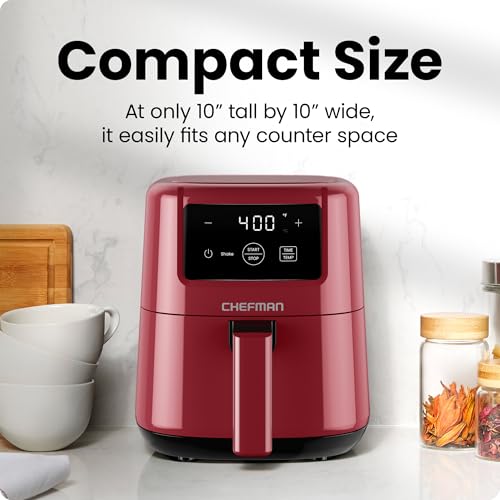 2 Qt Mini Air Fryer (2 Quart / Red)