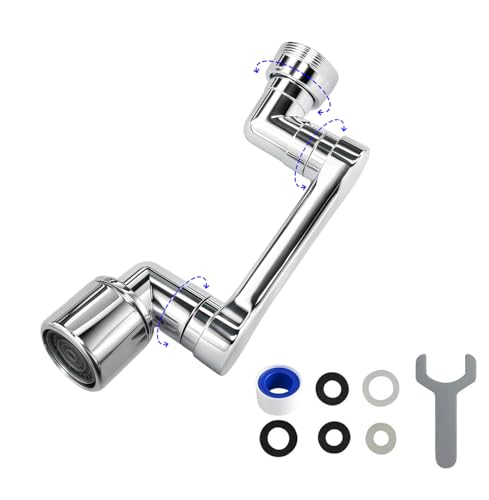 1080° Swivel Faucet Extender (Brass - 1 Pack / 1080-1Mode)