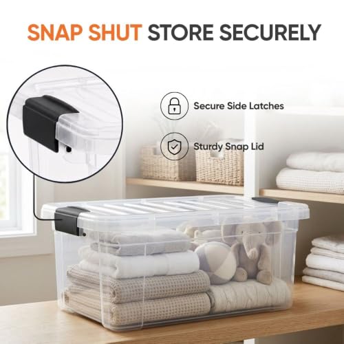 Storage Bins with Lids (36 Quart)