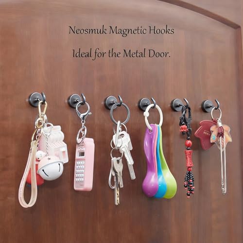 Magnetic Hooks (Gunmetal / 0.83 inches)