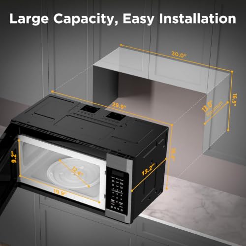 Over the Range Microwave Oven (1.7 Cu.Ft Stainless Steel)