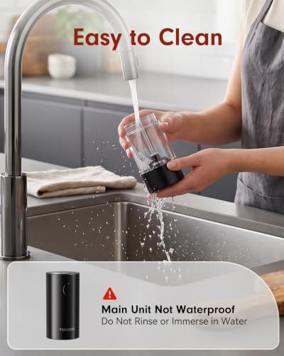 Larger Capacity Rechargeable Electric Salt and Pepper Grinder Set