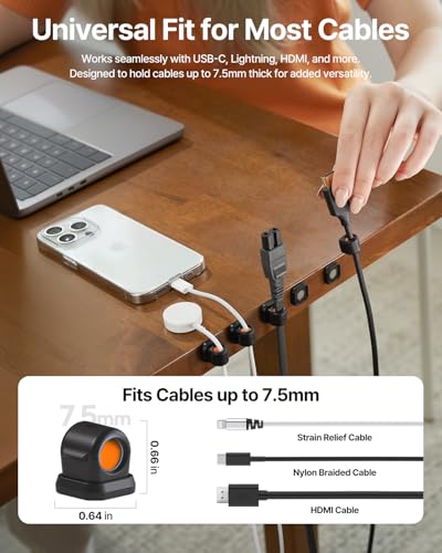 Magnetic Cable Clips 6 Pack